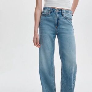 Mid rise wide leg rag & bone